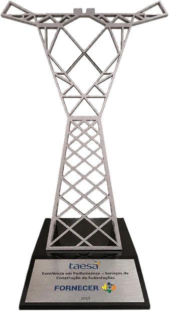 Troféu torre de transmissão da Taesa