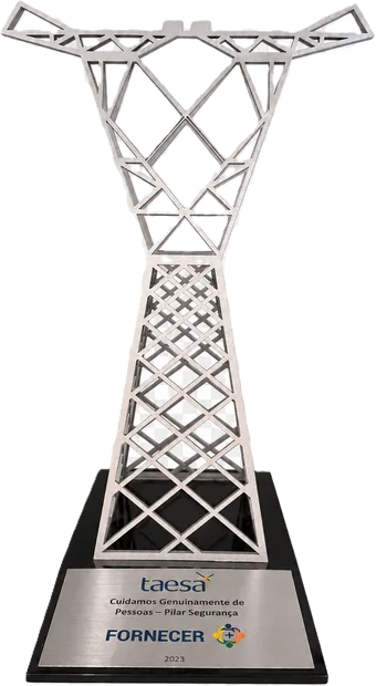 Troféu torre de transmissão da Taesa