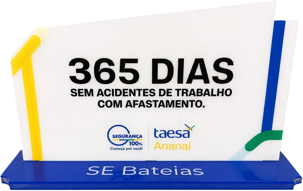Troféu 365 dias sem acidentes da Taesa