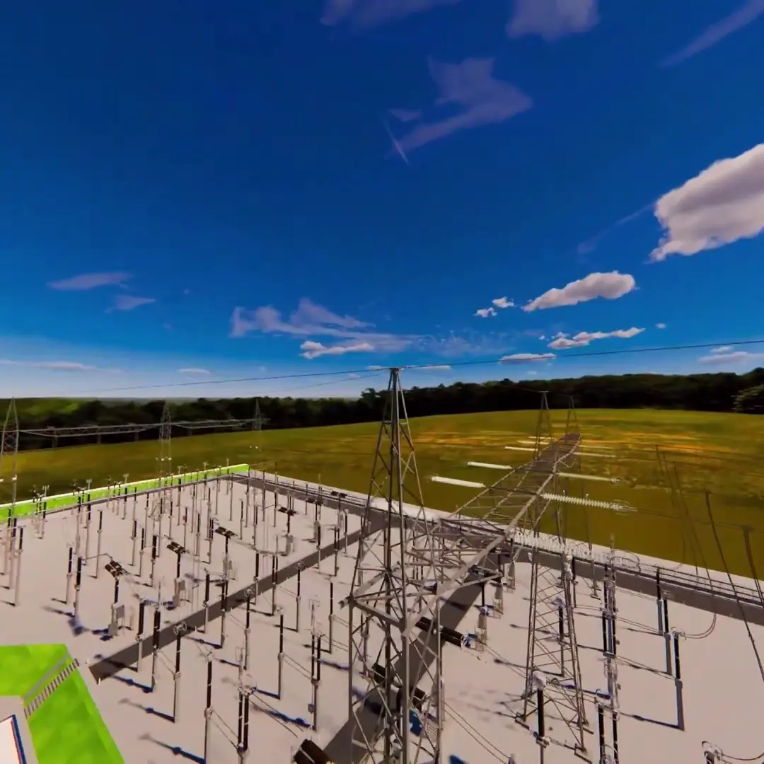BIM model of a substation