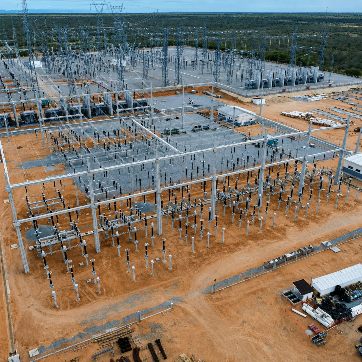 Subestação de conexão de parque solar