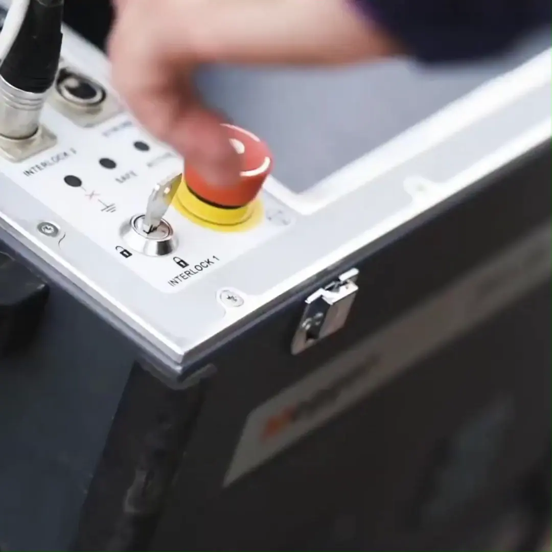 Test set in use at the substation